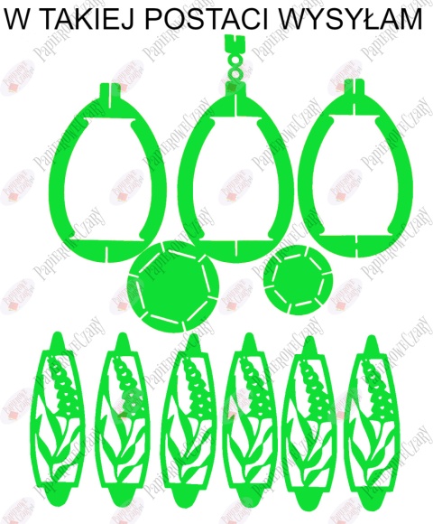 Jajko 102 3D Hiacynt Pisanka Dekoracje z papieru