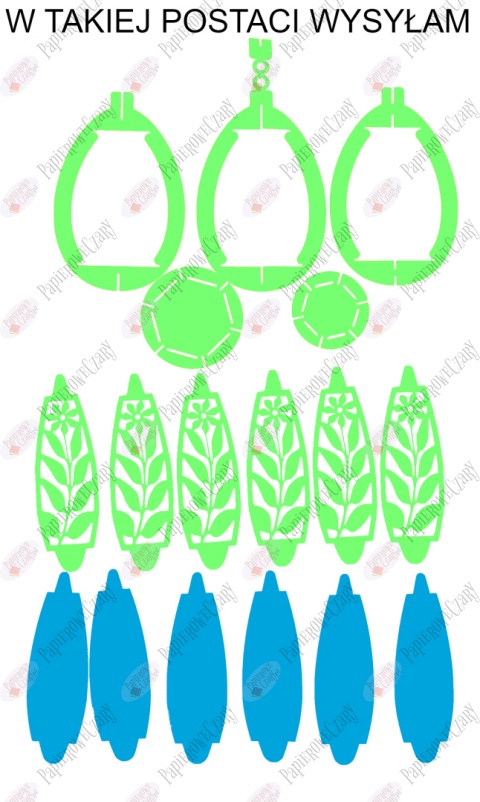 Jajko 102 3D Kwiatek Pisanka Dekoracje z papieru