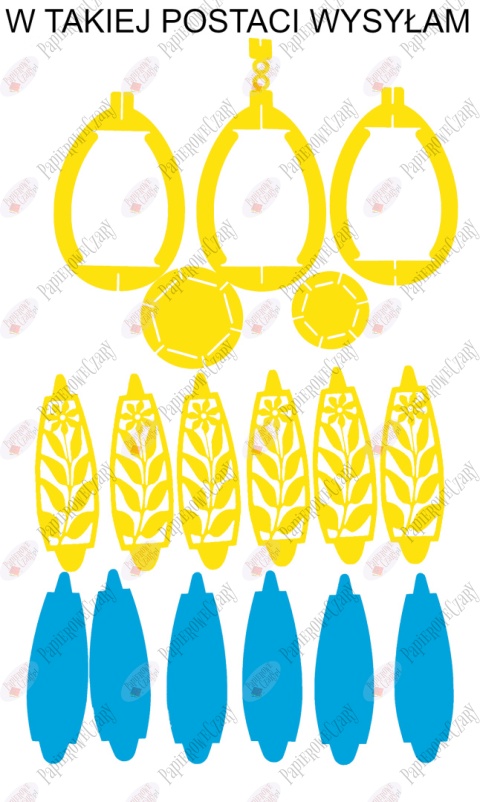 Jajko 102 3D Kwiatek Pisanka Dekoracje z papieru