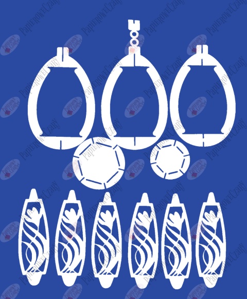 Jajko 102 3D Krokus Pisanka Dekoracje z papieru