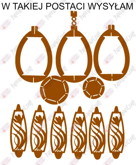 Jajko 102 3D Krokus Pisanka Dekoracje z papieru