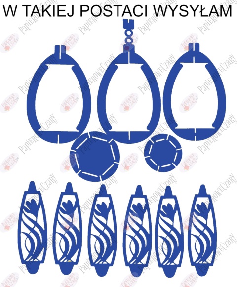 Jajko 102 3D Krokus Pisanka Dekoracje z papieru