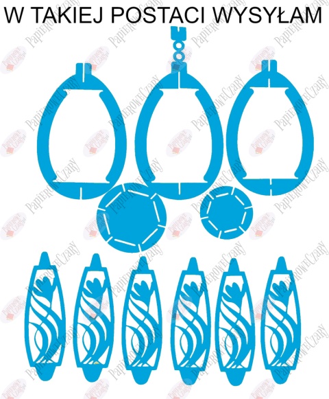 Jajko 102 3D Krokus Pisanka Dekoracje z papieru