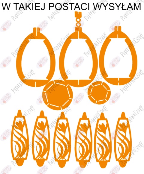 Jajko 102 3D Krokus Pisanka Dekoracje z papieru