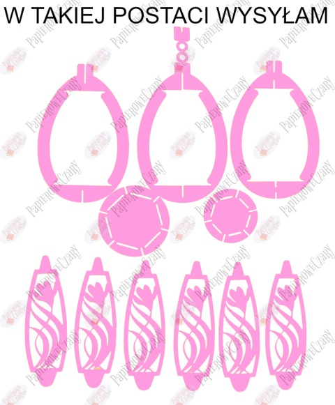 Jajko 102 3D Krokus Pisanka Dekoracje z papieru