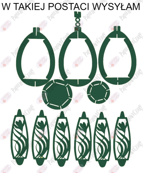 Jajko 102 3D Krokus Pisanka Dekoracje z papieru