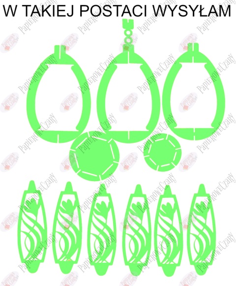 Jajko 102 3D Krokus Pisanka Dekoracje z papieru