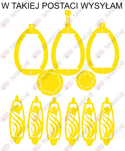 Jajko 102 3D Krokus Pisanka Dekoracje z papieru