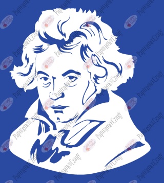 Kompozytorzy BEETHOVEN Dekoracje z papieru