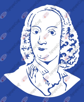 Kompozytorzy VIVALDI Dekoracje z papieru