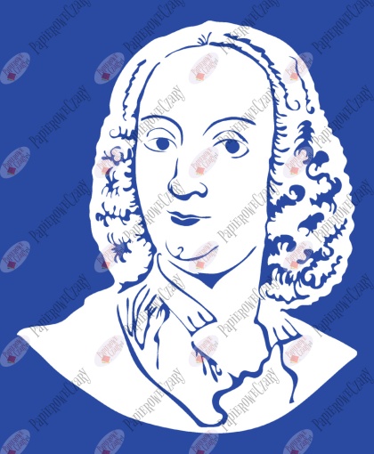 Kompozytorzy VIVALDI Dekoracje z papieru