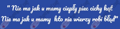Napis "Nie ma jak u mamy..." Dekoracje z papieru