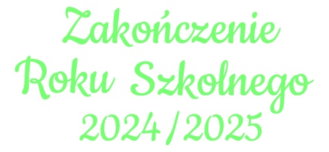 Napis "ZAKOŃCZENIE ROKU SZKOLNEGO" 3 Dekoracje z papieru Napis "ZAKOŃCZENIE ROKU SZKOLNEGO" 3 Dekoracje z papieru