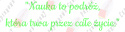 Napis "Nauka to podróż..." Dekoracje z papieru