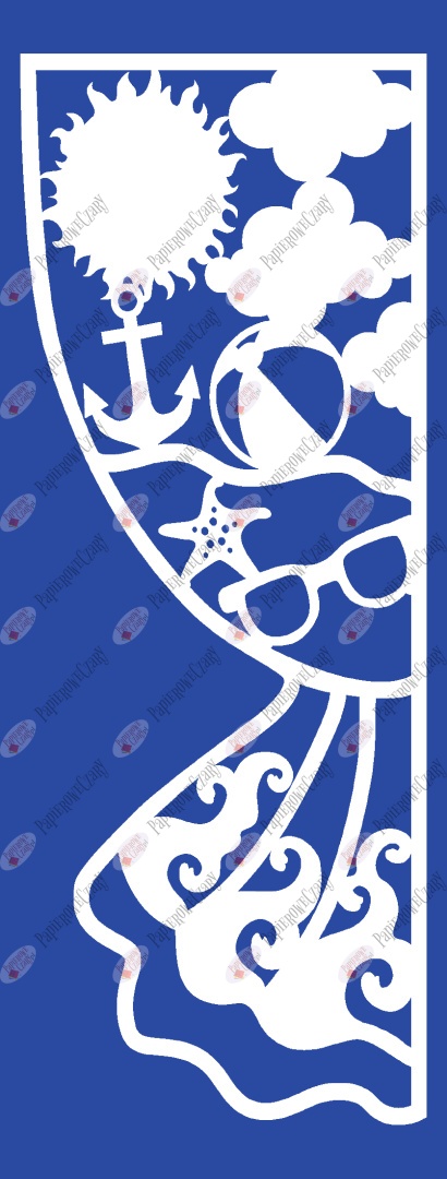 Zasłonka letnia 1 Dekoracje z papieru