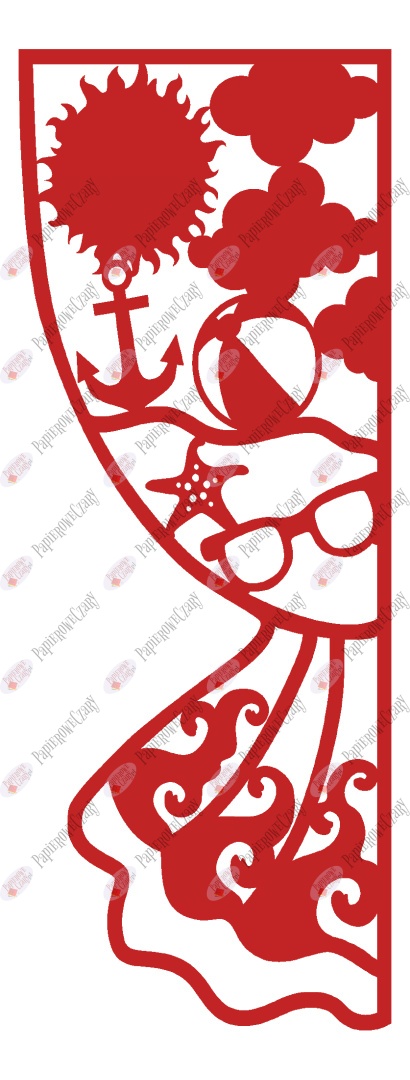 Zasłonka letnia 1 Dekoracje z papieru