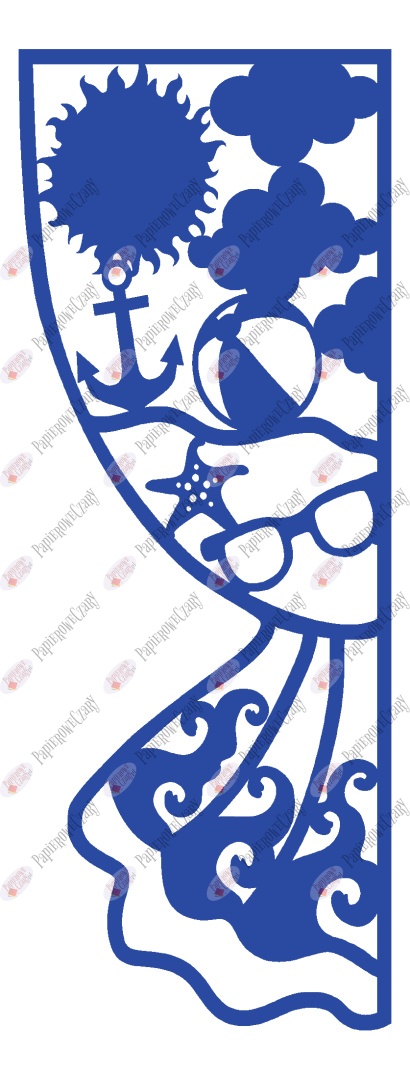 Zasłonka letnia 1 Dekoracje z papieru