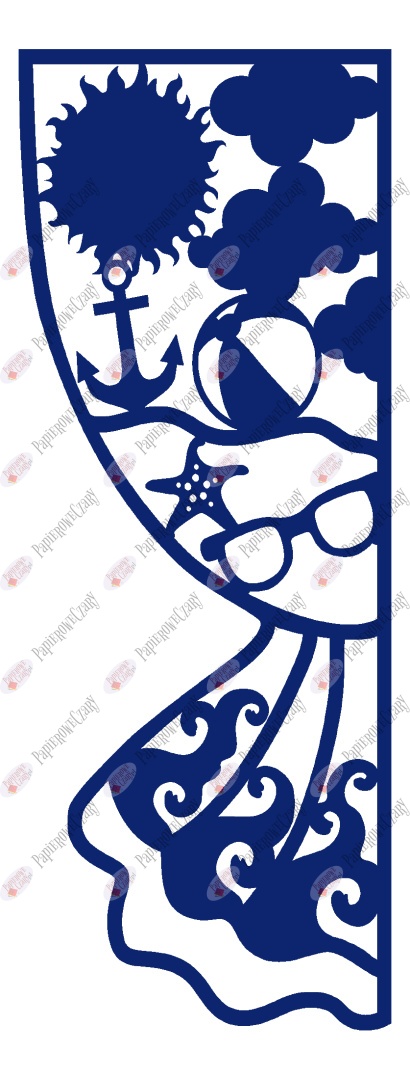 Zasłonka letnia 1 Dekoracje z papieru