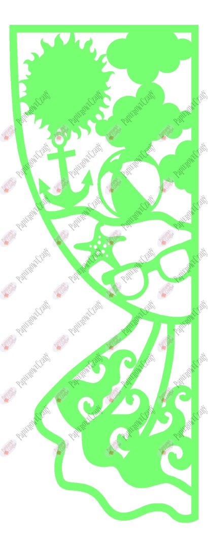 Zasłonka letnia 1 Dekoracje z papieru