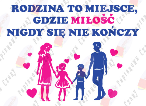 Zestaw 189 Dzień Mamy Dzień Taty Dzień Rodziny Dekoracje z papieru