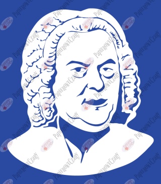 Kompozytorzy BACH Dekoracje z papieru
