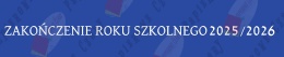 Napis ZAKOŃCZENIE ROKU SZKOLNEGO 2025/2026 Dekoracje z papieru