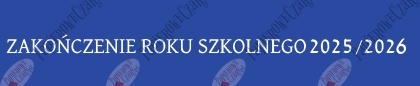 Napis ZAKOŃCZENIE ROKU SZKOLNEGO 2025/2026 Dekoracje z papieru