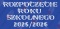 Napis "ROZPOCZĘCIE ROKU SZKOLNEGO 2025/2026" 2 kwiaty Dekoracje z papieru