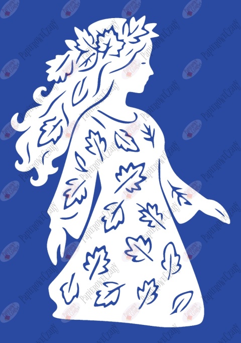 Pani Jesień 4 Dekoracje z papieru