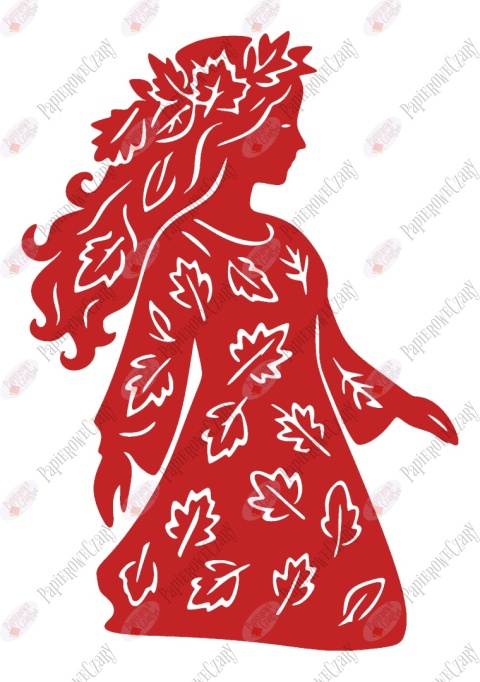 Pani Jesień 4 Dekoracje z papieru