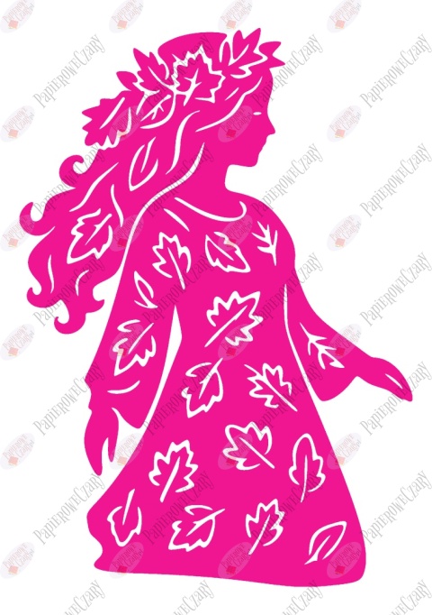 Pani Jesień 4 Dekoracje z papieru