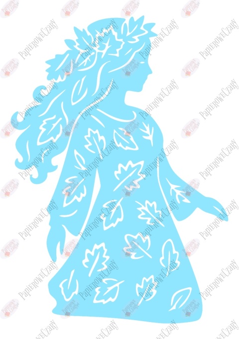 Pani Jesień 4 Dekoracje z papieru