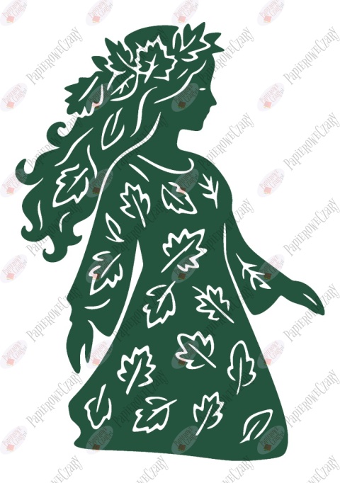 Pani Jesień 4 Dekoracje z papieru