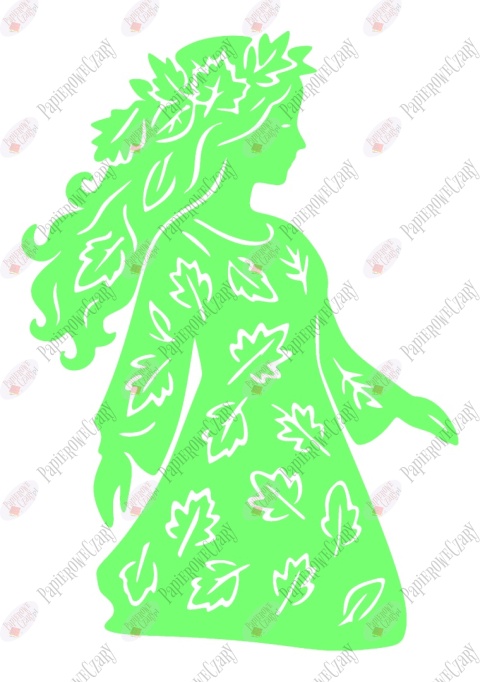 Pani Jesień 4 Dekoracje z papieru