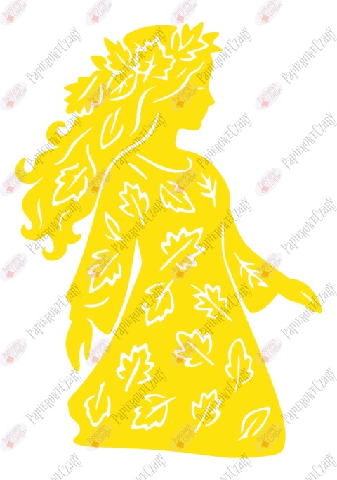 Pani Jesień 4 Dekoracje z papieru