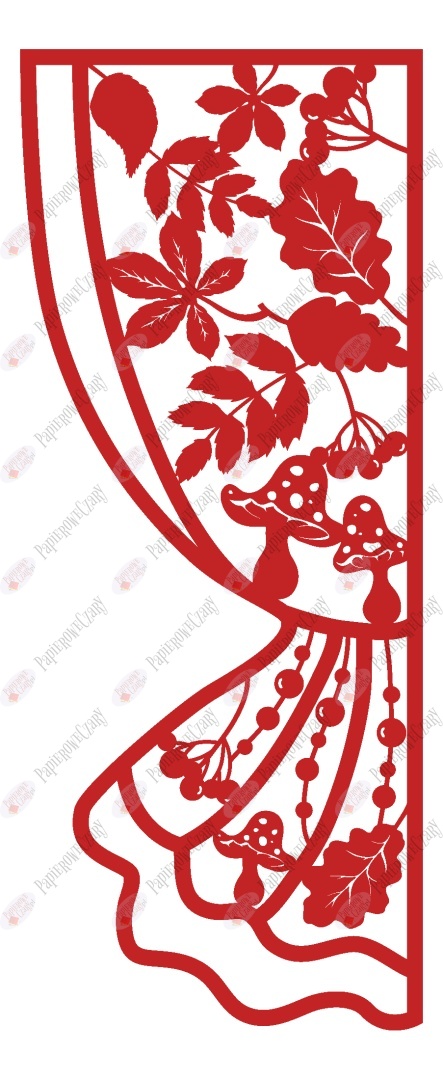 Zasłonka jesienna 2 Dekoracje z papieru