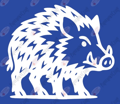 Dzik 2 Dekoracje z papieru