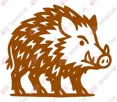 Dzik 2 Dekoracje z papieru