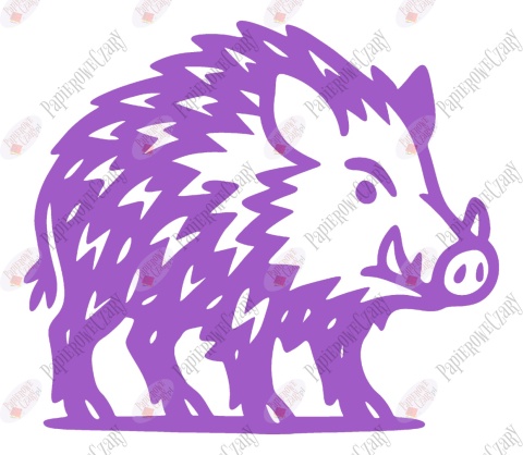 Dzik 2 Dekoracje z papieru