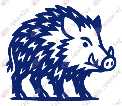 Dzik 2 Dekoracje z papieru