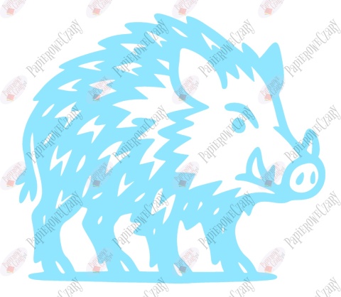 Dzik 2 Dekoracje z papieru