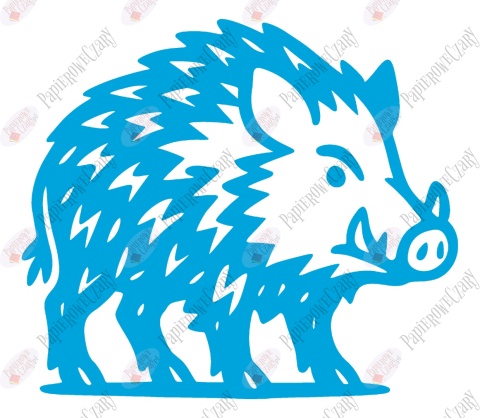 Dzik 2 Dekoracje z papieru