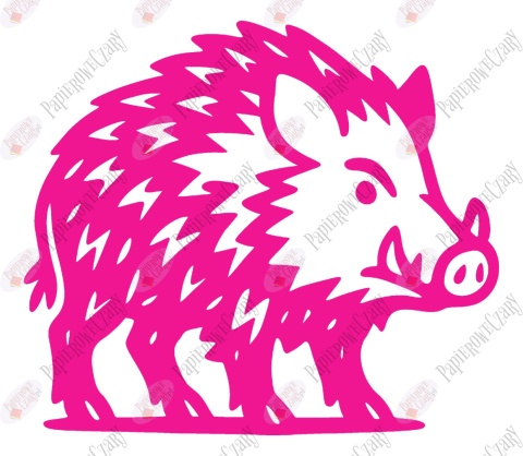 Dzik 2 Dekoracje z papieru