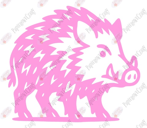 Dzik 2 Dekoracje z papieru