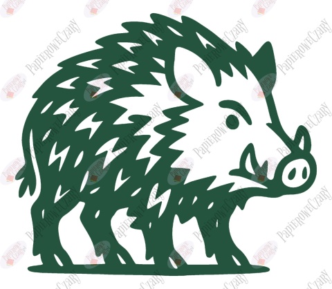 Dzik 2 Dekoracje z papieru