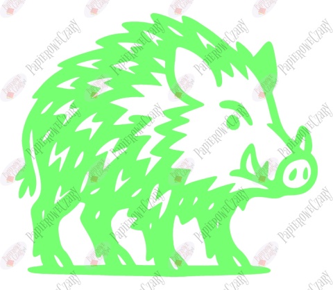 Dzik 2 Dekoracje z papieru