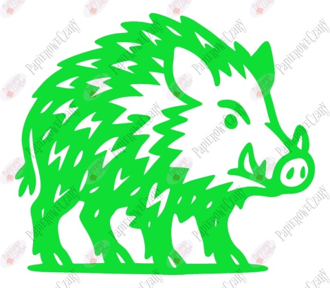 Dzik 2 Dekoracje z papieru