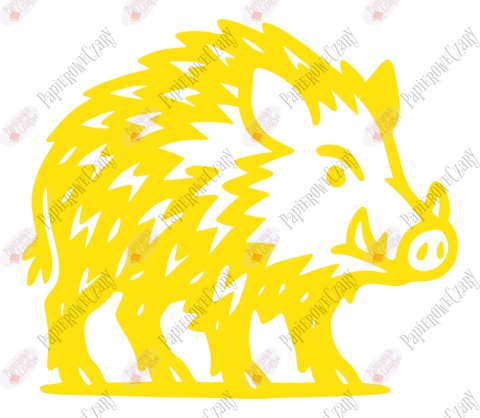 Dzik 2 Dekoracje z papieru