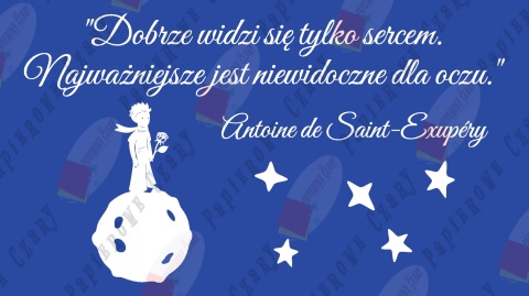 Zestaw 301 Mały Książę "Dobrze widzi się tylko sercem..." Dekoracje z papieru