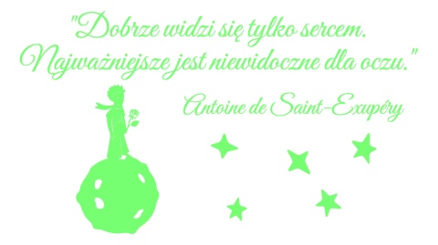 Zestaw 301 Mały Książę "Dobrze widzi się tylko sercem..." Dekoracje z papieru Zestaw 301 Mały Książę "Dobrze widzi się tylko sercem..." Dekoracje z papieru